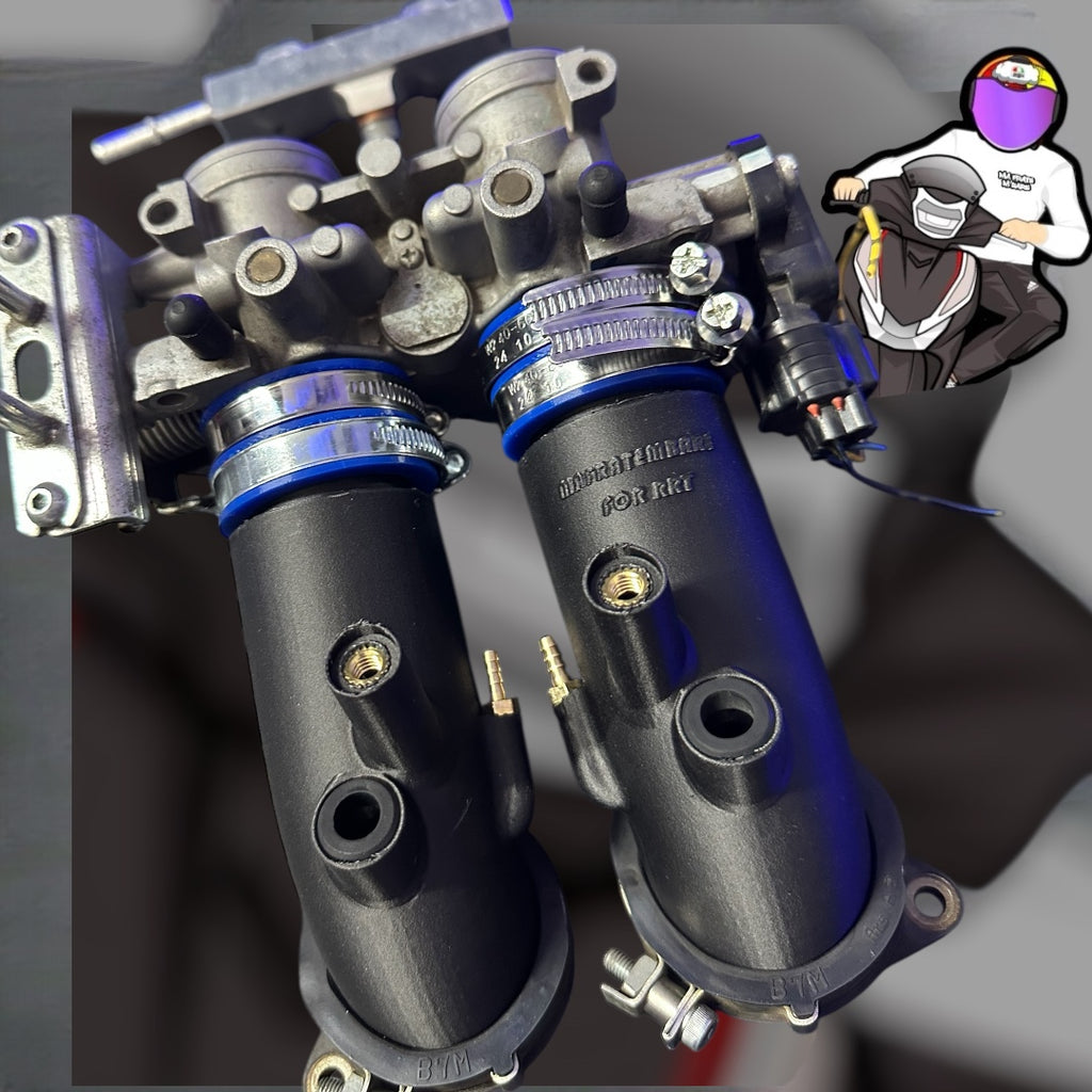 COLLETTORI ASPIRAZIONE MODIFICA TELAIO TMAX 500 CON BLOCCO MOTORE 560