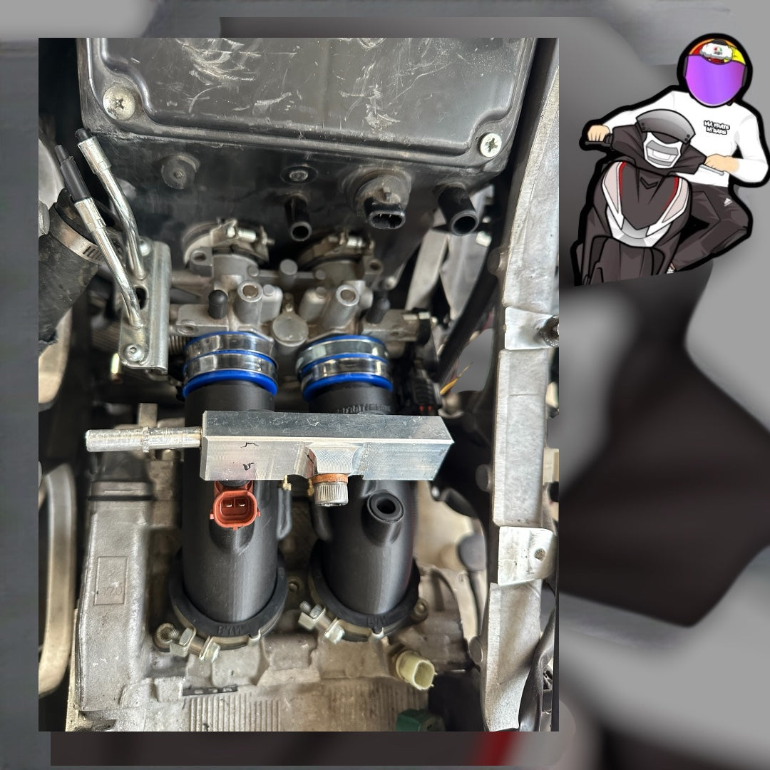 COLLETTORI ASPIRAZIONE MODIFICA TELAIO TMAX 500 CON BLOCCO MOTORE 560