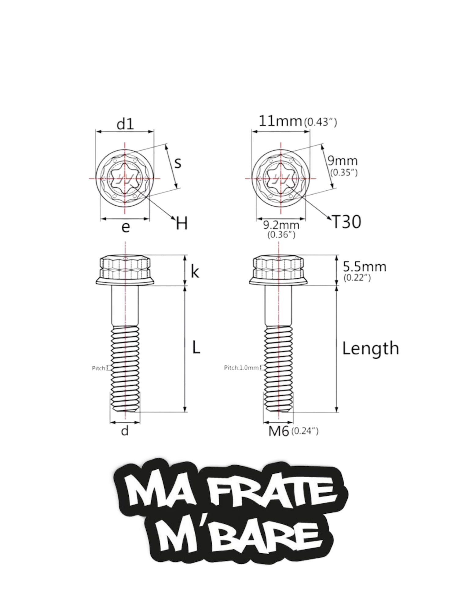 Bolts bulloni Titanio minuteria carter Honda SH Immagine principale del prodotto