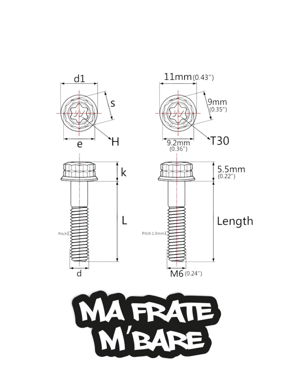 Bolts bulloni Titanio minuteria carter Honda SH