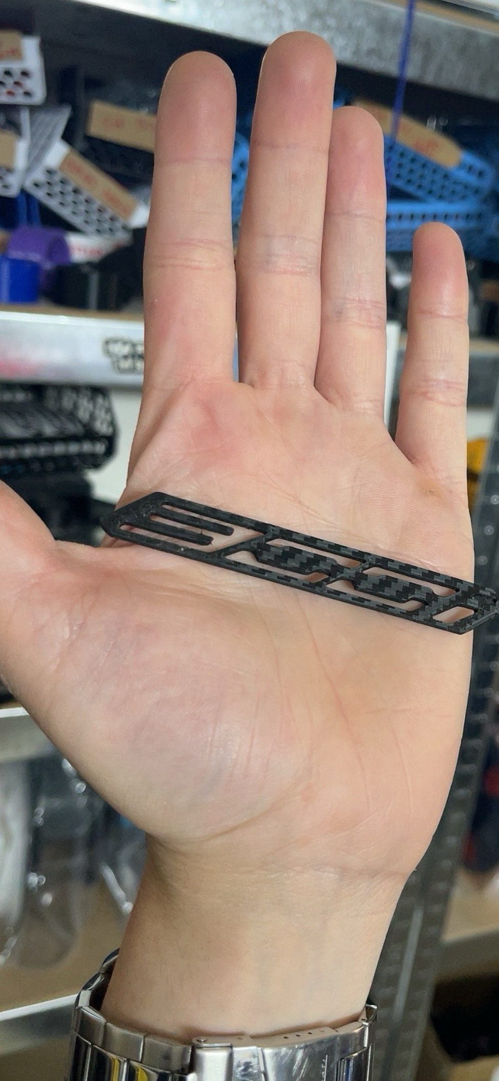 Emblema sh 300 abs effetto carbon fiber