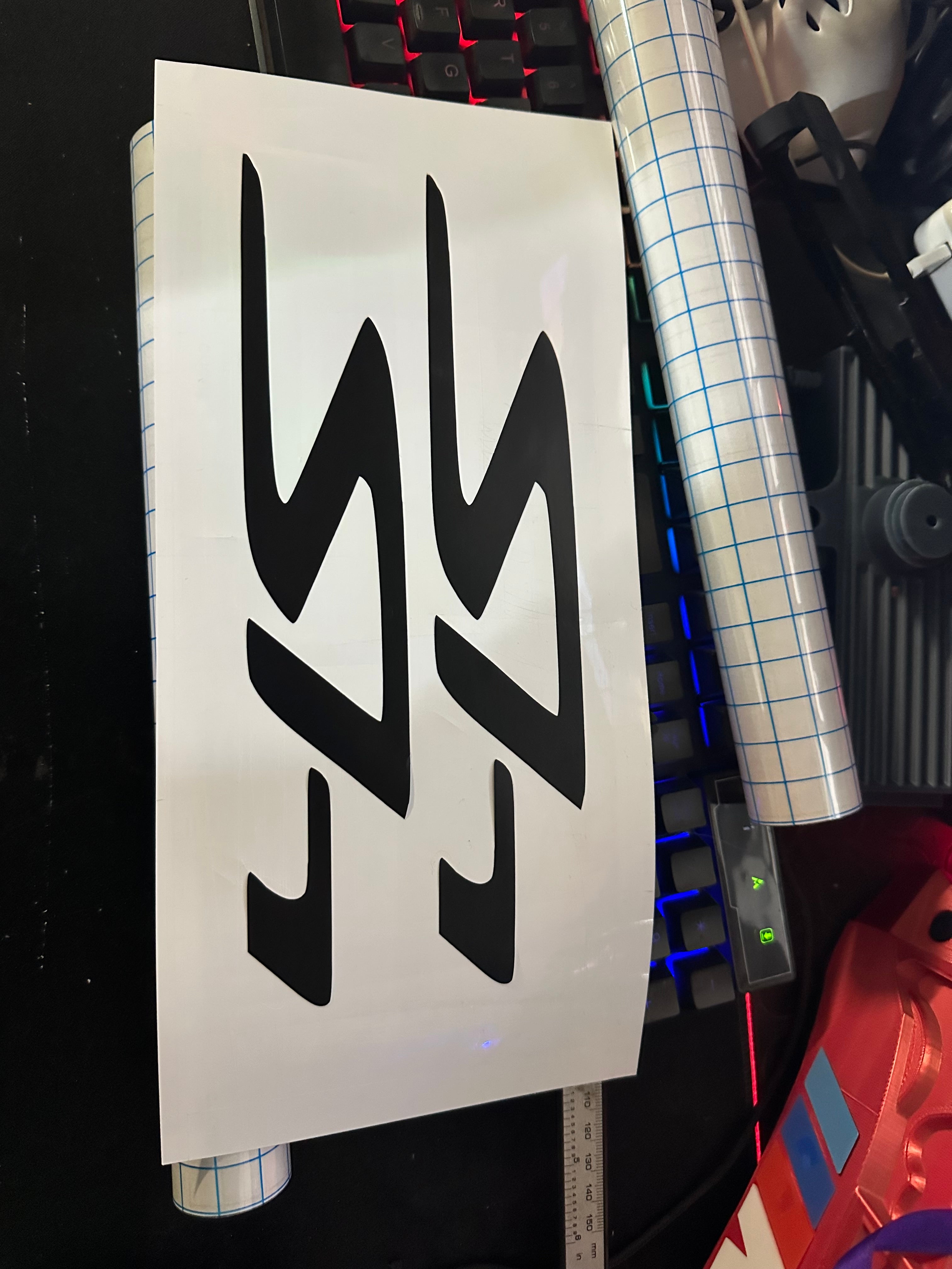 2 Sticker SH sotto pedana
