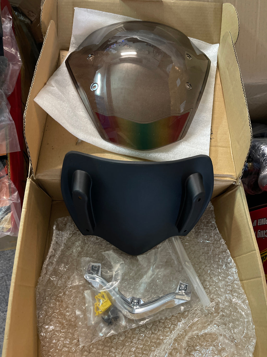 Cupolino visiera bassa nero fumé Honda sh 125 150 350 2026> ✅
