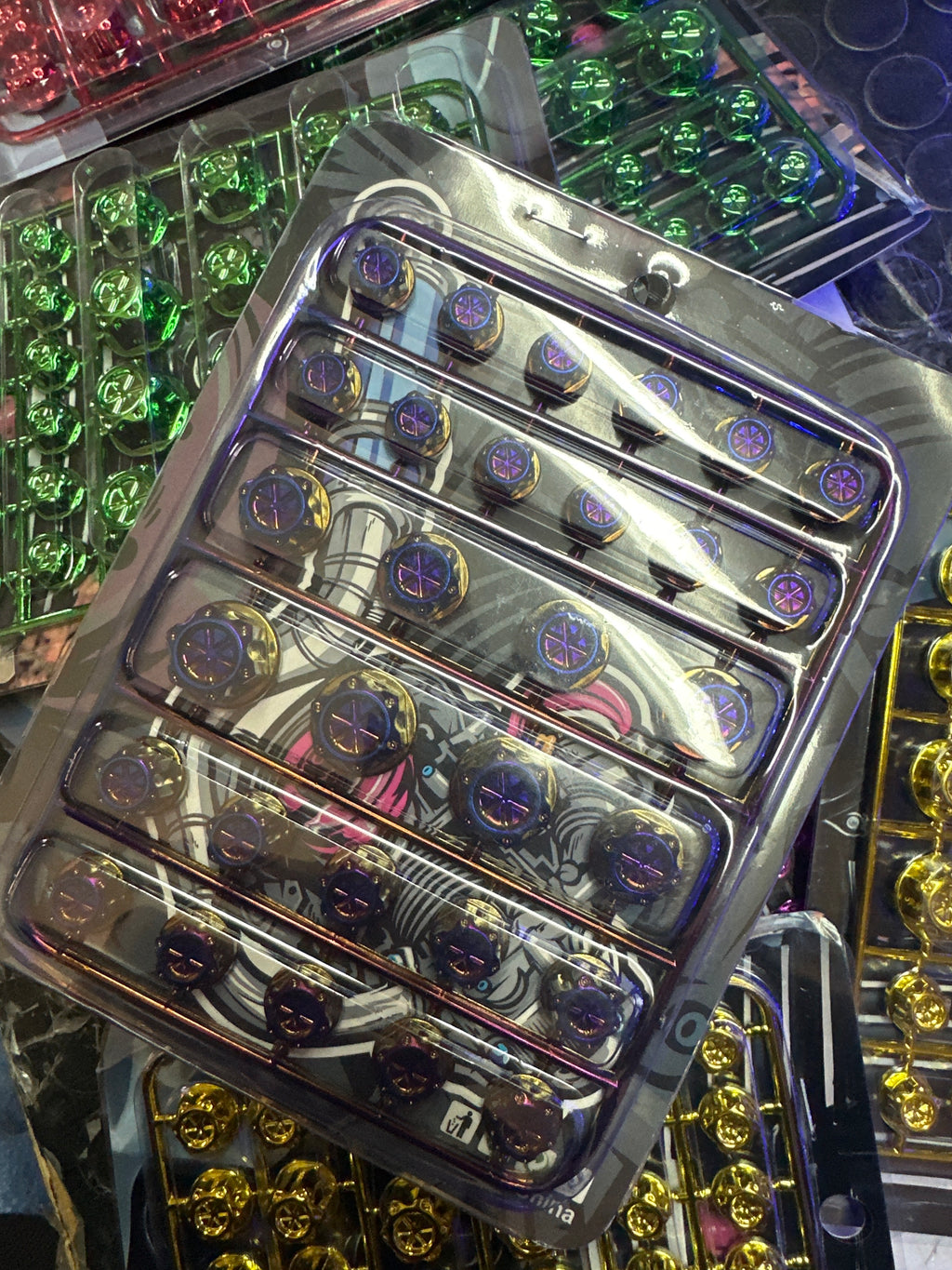 Tappi copri bulloni universali metallizzati